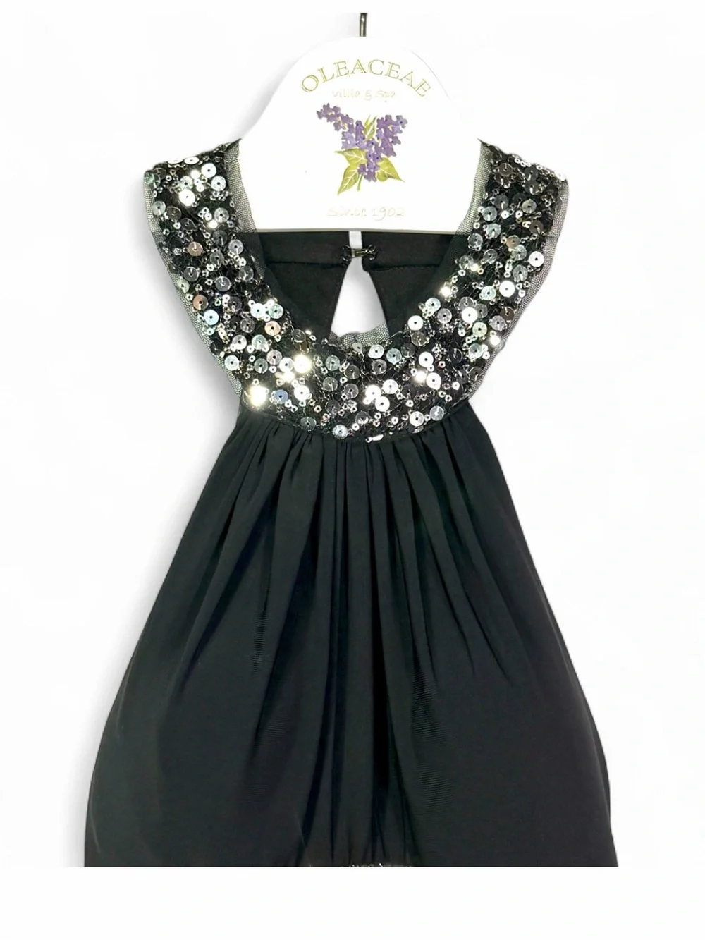 BLONDIE NITES BY STACY SKLAR Juniors Halter Top Sequin Style Mini Dress Size 1